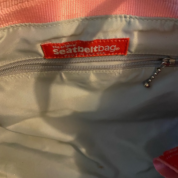 HARVEYS Seatbelt Bag Pink Tote Satchel Purse Shoulder - Picture 4 of 7